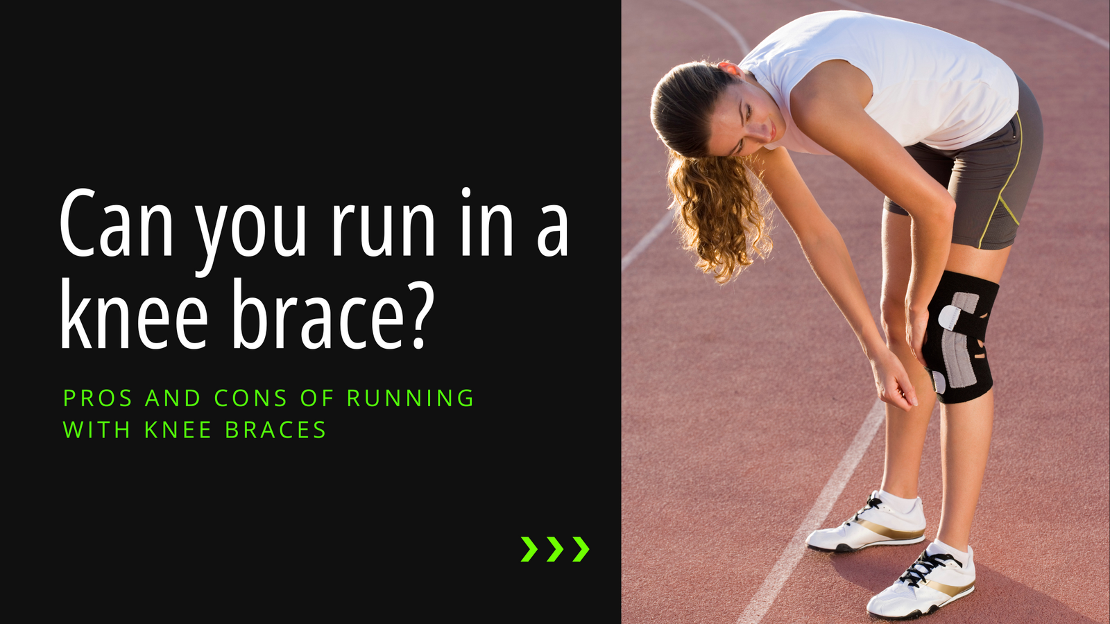 Can you run with a knee brace?