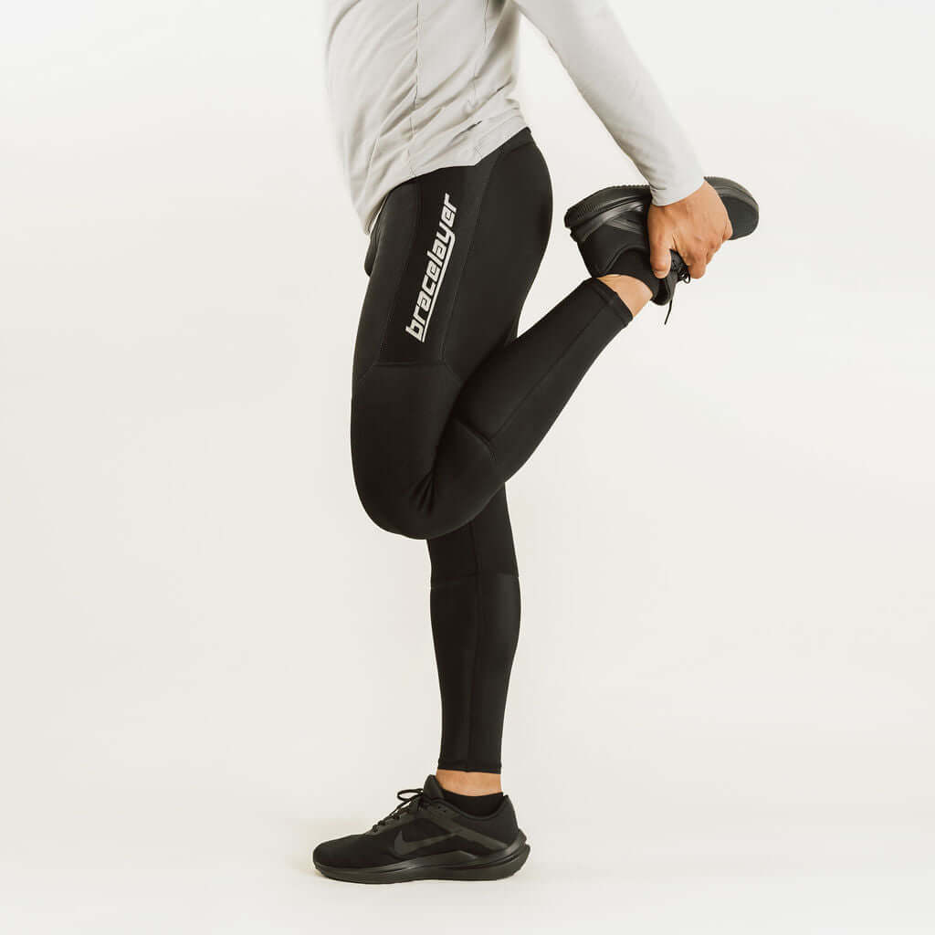 Men's KX1 | Knee Support Compression Pants Black Featured, frontpage, KX1, Men's, Pants Bracelayer® Canada | Knee Compression Gear