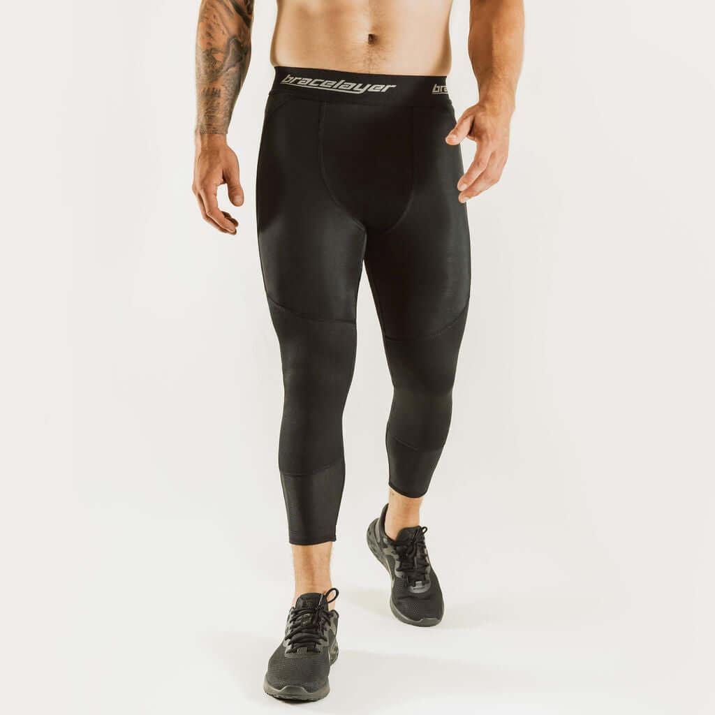  Men's KXV | 7/8 Knee Support Compression Pants Black, frontpage, KXV, Pants, Men's Bracelayer® Canada | Knee Compression Gear