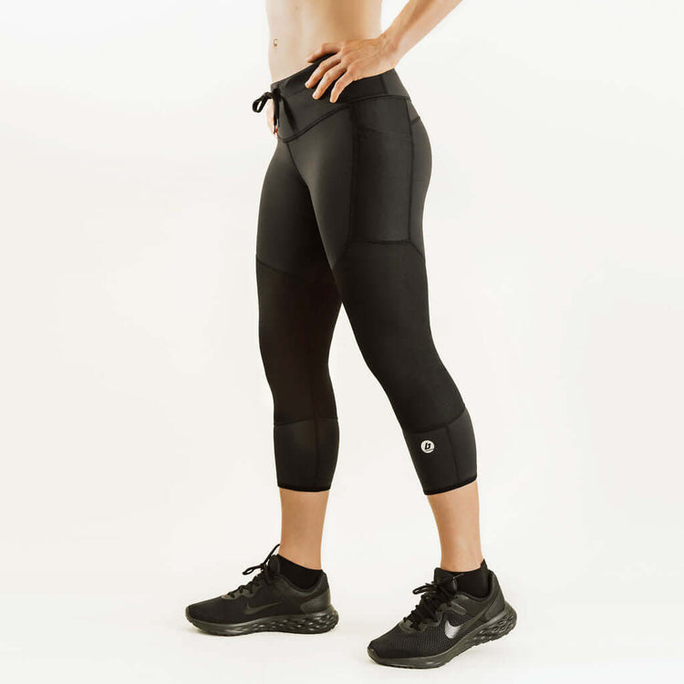 Women's KS1 Alpine Boot Cut | 7/8 Thermal Base Layer w/ Knee Support Alpine, Bootcut, KS1, KS1 Alpine, Pants, Skiing, Snowboarding, Thermal, Winter, Women's Bracelayer® Canada | Knee Compression Gear