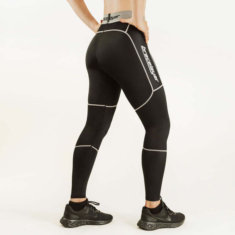 Women's KX2 | Knee Support Compression Pants Black, frontpage, KX2, Pants, Women's Bracelayer® Canada | Knee Compression Gear