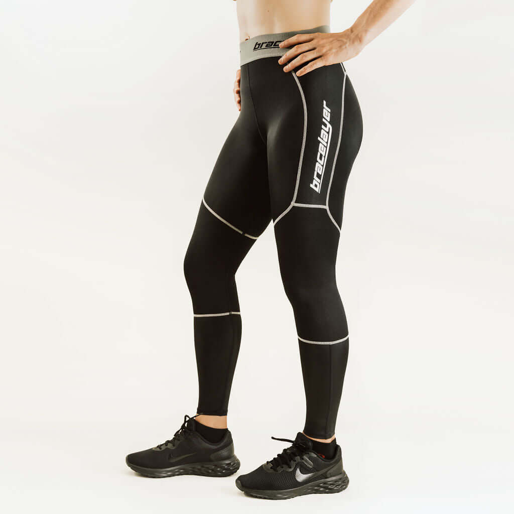 Women's KX2 | Knee Support Compression Pants Black, frontpage, KX2, Pants, Women's Bracelayer® Canada | Knee Compression Gear
