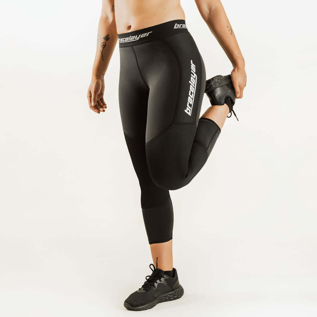 Women's KXV Alpine Boot Cut | 7/8 Thermal Base Layer w/ Knee Support Alpine, frontpage, KXV, Pants, Skiing, Snowboarding, Thermal, Winter, Women's Bracelayer® Canada | Knee Compression Gear