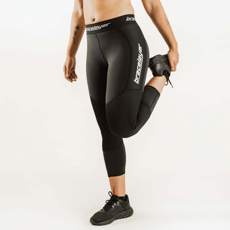 Women's KXV Alpine Boot Cut | 7/8 Thermal Base Layer w/ Knee Support Alpine, frontpage, KXV, Pants, Skiing, Snowboarding, Thermal, Winter, Women's Bracelayer® Canada | Knee Compression Gear