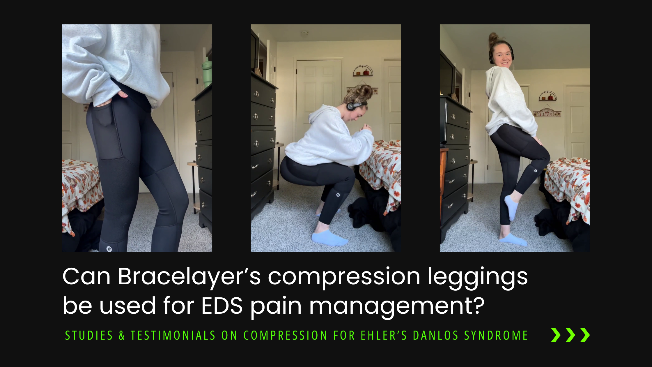 Can Bracelayer’s compression leggings be used for EDS pain management?