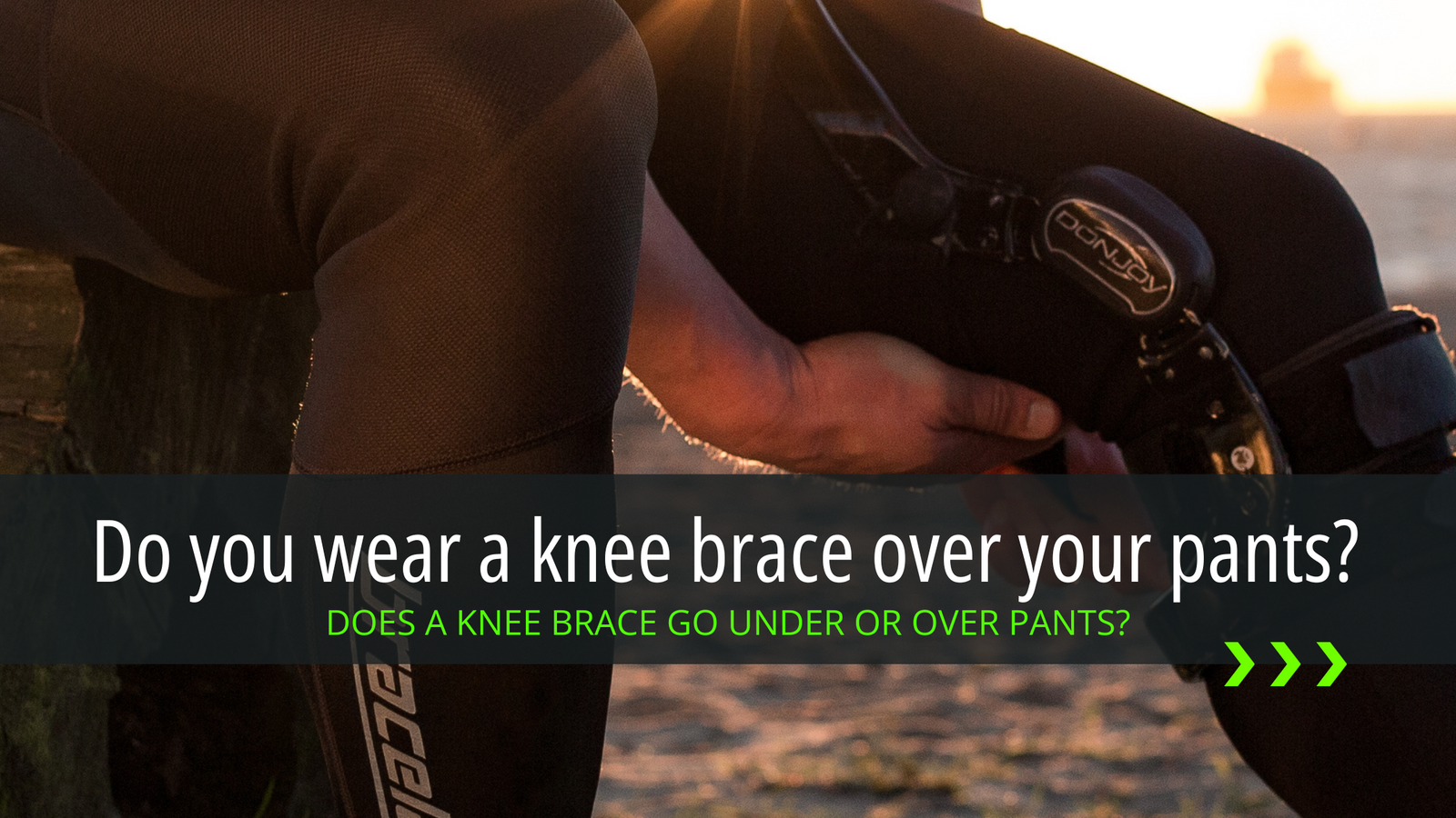 Do you wear a knee brace over your pants? What about a knee brace over leggings? Bracelayer's knee brace compression pants has the solution for you.