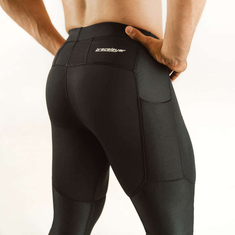 Men's KS1 | Knee Support Compression Pants Black, Featured, frontpage, KS1, Men's, pants, Sports, Spring Bracelayer® Canada | Knee Compression Gear