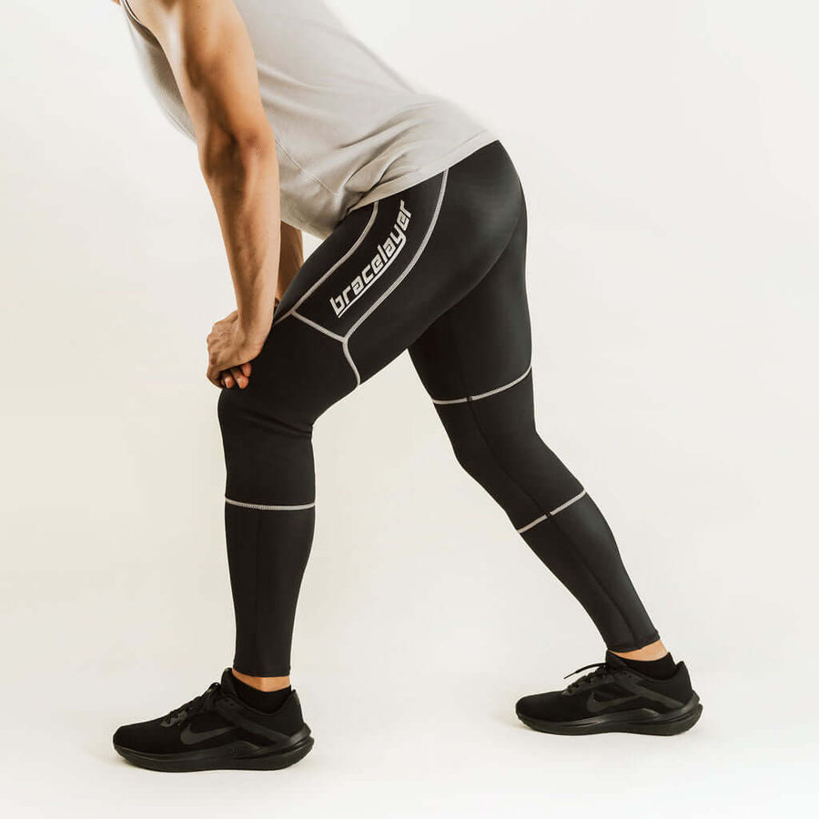 Men's KX2 Full Length Knee Compression Pants w/ Knee Support